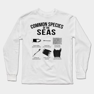 Stop Plastic Pollution Common Species of The Seas Long Sleeve T-Shirt